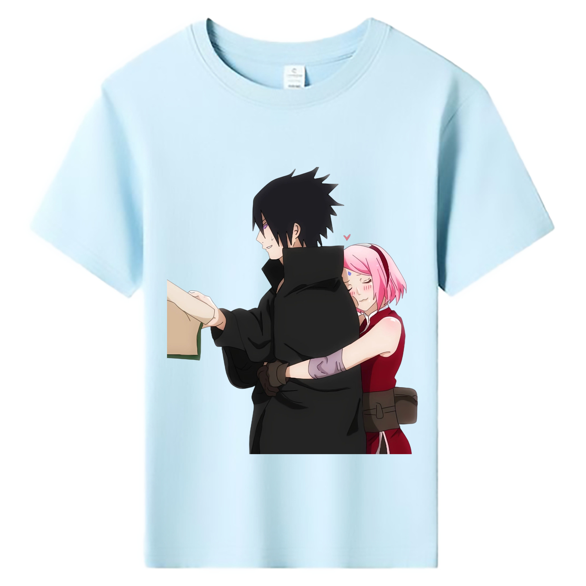 （画像用） NARUTO -ナルト- うちは サスケ Uchiha Sasuke 綿100％キッズTシャツ（フロントプリント）